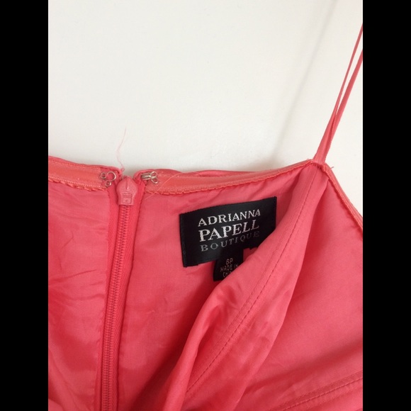 ⭐️Adrianna Papell Coral Strapless gown with bow - Picture 4 of 7